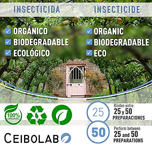 Ceibolab, Jabón Potásico y Aceite de Neem para Plantas (2X250 ML). Insecticida orgánico, Biodegradable y ecológico.