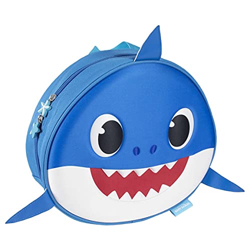 CERDÁ LIFE'S LITTLE MOMENTS Mochila infantil 3D de Baby Shark - Licencia Oficial Nickelodeon, Azul, Especialmente recomendada para niños de 2-6 años
