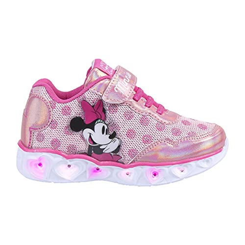 CERDÁ LIFE'S LITTLE MOMENTS, Zapatillas con Luces Niña de Minnie-Licencia Oficial Disney Niñas, Rosa, 26 EU