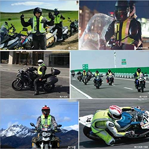 Chaleco Airbag con Tira Reflectante para Motocross,Chaqueta Airbag Moto, Protege Espalda,Cintura,Caderas,Vértebras Cola,Verde,
