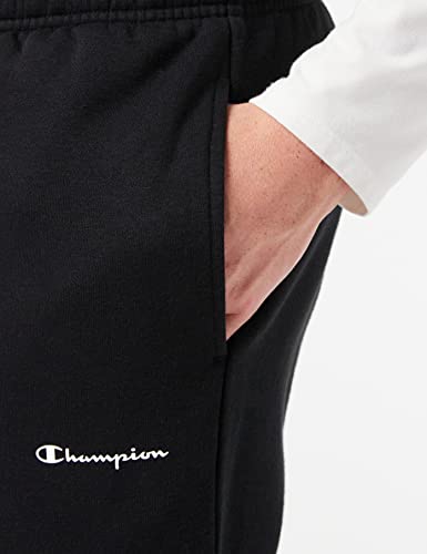 Champion Legacy Classis Small Logo Pantalón, Negro, Large para Hombre