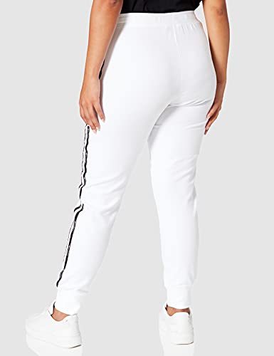 Champion Seasonal Graphic Gallery Rib Cuff Pants Pantalones deportivos para Mujer, Blanco, M