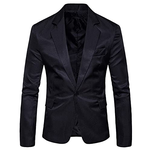 Chaqueta Hombre Slim Fit Color Sólido/Impresión Trajes Hombre Manga Larga Solapa Vintage Chaqueta Hombre Negocios Banquete Hosting Rendimiento Trajes Chaqueta Hombre