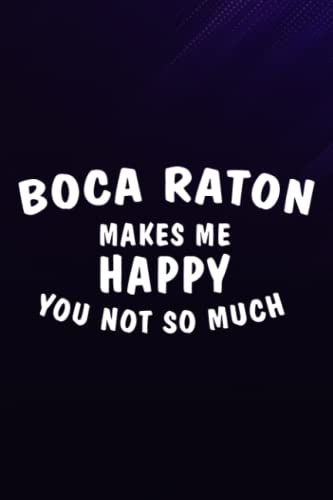 Chess Tactic Journal - Boca Raton Makes Me Happy You Not So Much - Florida Quote: Boca Raton, Notebook to Improve and Analyze Strategy and Tactics, ... 6″ x 9″, 110 Pages "Chess Score Books & Jour