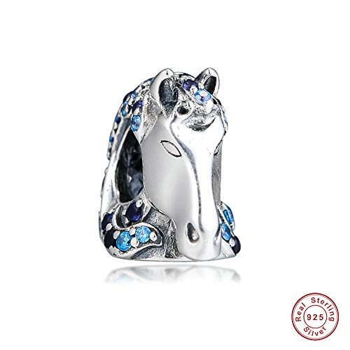 CHICBUY 2019 Invierno Nokk Caballo de plata 925 DIY compatible con pulseras originales Pandora Charm Joyería de Moda