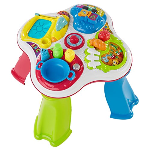 Chicco Hobbies Primeras Actividades, Mesa de Actividades Infantil Bilingüe Español/Inglés, Juego Educativo Electrónico con Luces y Sonido – Juguete para Bebés de 1 a 4 Años