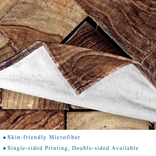 CHINFY Manta polar de franela de madera de teca, súper suave y cálida, manta de felpa, ligera y acogedora para sofá cama (149,9 x 199,9 cm)