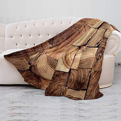 CHINFY Manta polar de franela de madera de teca, súper suave y cálida, manta de felpa, ligera y acogedora para sofá cama (149,9 x 199,9 cm)