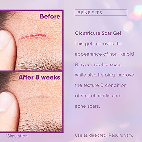 Cicatricure cicatriz Gel Crema reduce cicatrices visibles de cirugía, quemaduras, acné, lesiones 1.0 oz