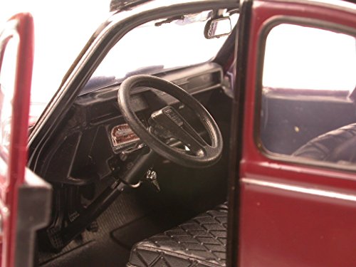 Citroen 2 CV 2CV 6 Ente Charleston schwarz-rot Modellauto Welly 1:24