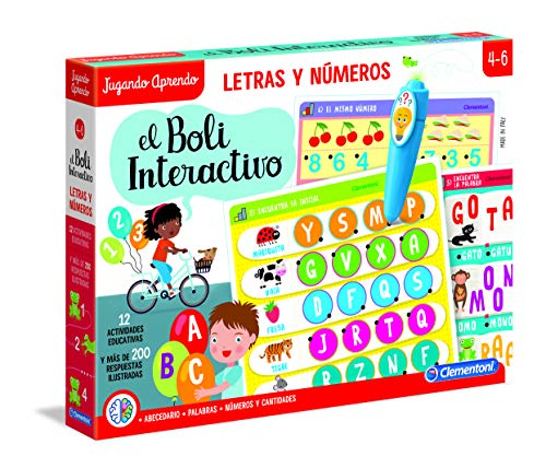 Clementoni-55319 - Boli Interactivo Letras y Números - juego educativo con boli electrónico a partir de 4 años