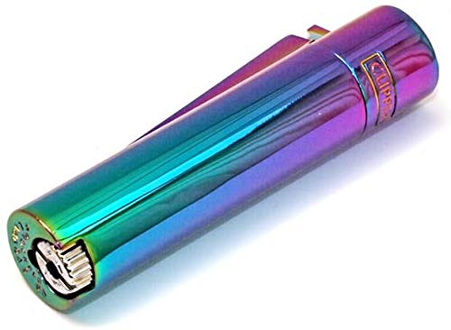 Clipper Rainbow Lighter Metal Flint (Mixed Icy Colours) by SunnyDealsÃ‚® UK by Clipper