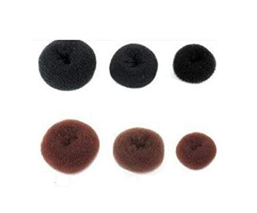 Coletero para moño, dónut para recogidos, accesorio para el cabello, 3 unidades (1 grande, 1 mediano y 1 pequeño)