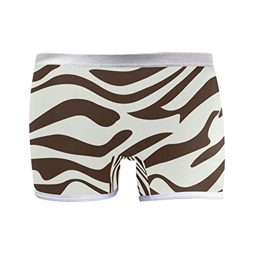 colormu Boxer Briefs Ropa Interior para Mujer Boyshort Panties Soft Zebra Prints