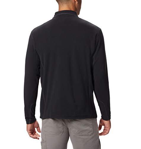 Columbia Klamath Range II Half Zip, Forro polar con media cremallera para Hombre, Negro