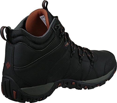 Columbia Peakfreak Venture Mid Waterproof Omni-Heat Zapatos para hombre , Negro(Black, Sanguine), 44 EU
