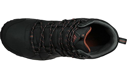 Columbia Peakfreak Venture Mid Waterproof Omni-Heat Zapatos para hombre , Negro(Black, Sanguine), 44 EU