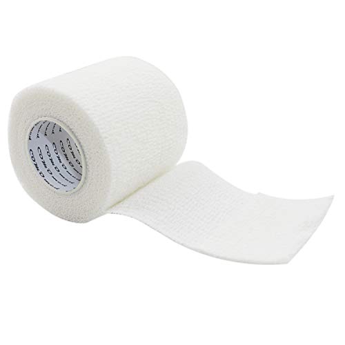 COMOmed Non-woven fabric self-adhesive Bandage venda cohesiva Mascota Vendaje Blanco 5cmX4.5m 6 Volumen