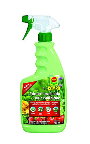 Compo Axiendo insecticida polivalente, Para plantas de interior y exterior, Efecto duradero, Envase pulverizador, 750 ml