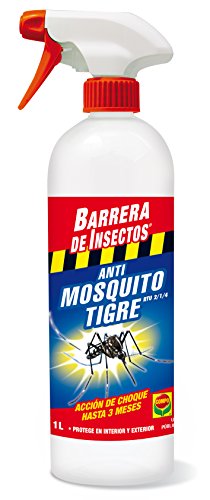 Compo Repelente Barrera de Insectos Insecticida para Mosquito Tigre, Acción de Choque hasta 3 Meses, para Interior y Exterior, 1 L