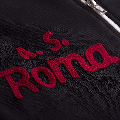 Copa As Roma 1977-78 Retro - Chaqueta de fútbol para hombre, diseño retro, Hombre, 887, negro, XXL