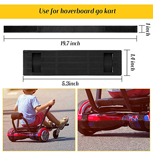 Correas Ajustables de Hoverboard y Gancho Protector de Correa y Bucle Correas de Repuesto Cable de Sujeción de Hoverboard para Accesorios de Kart Scooter Autoequilibrado (6 Piezas)