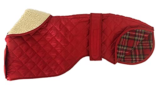 Cosipet Galgo Anorak - Abrigo de Nailon (56 cm), Color Rojo