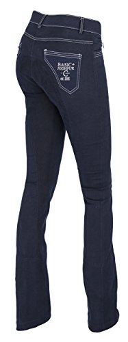 Covalliero Mujer COV.Basic Plus – Pantalones de equitación Jodhpur tamaño Equitación, Azul, 36