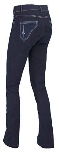 Covalliero Mujer COV.Basic Plus – Pantalones de equitación Jodhpur tamaño Equitación, Azul, 36