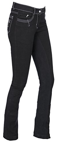 Covalliero Mujer COV.Basic Plus – Pantalones de equitación Jodhpur tamaño Equitación, Negro, 44