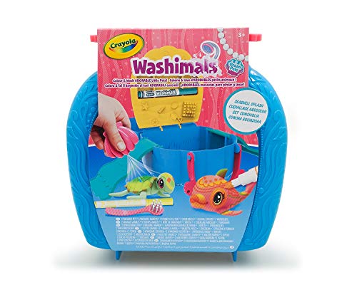 Crayola Washimals - Oceans Pets Set Concha,para Decorar y Personalizar con rotuladores siguiendo la imaginación, Juego por niños de 3 años