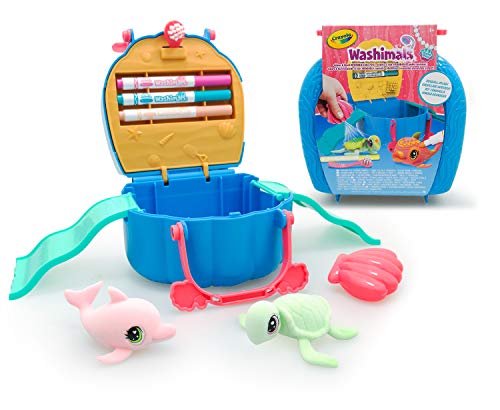 Crayola Washimals - Oceans Pets Set Concha,para Decorar y Personalizar con rotuladores siguiendo la imaginación, Juego por niños de 3 años