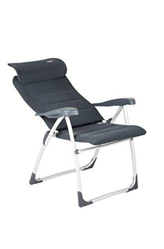 Crespo AA-215/82 Air-Elite Compact - Silla de Acampada (58 x 64 x 118 cm), Color Gris