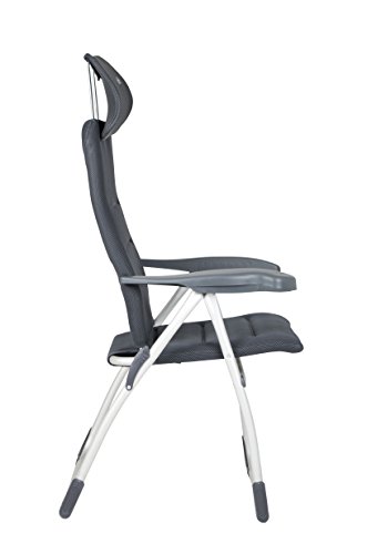 Crespo AA-215/82 Air-Elite Compact - Silla de Acampada (58 x 64 x 118 cm), Color Gris