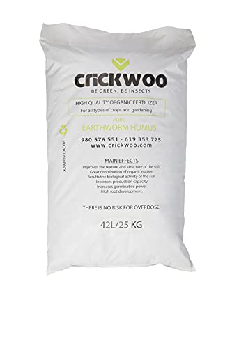 Crickwoo Humus de lombriz 25L (15 kg), Marron