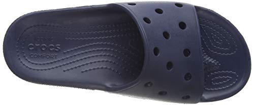 Crocs Classic Crocs Slide Unisex Adulta Zuecos, Azul (Navy), 41/42 EU