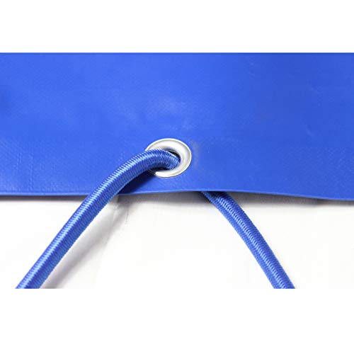 Cubierta de lona para remolque, color azul, con tiras de goma de 2575 x 1345 X 50 mm, tejido lona