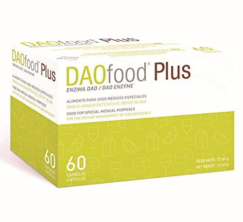 DAOfood - Tratamiento Del Déficit De DAO - 60 Cápsulas Con Pellets Gastrorresistentes