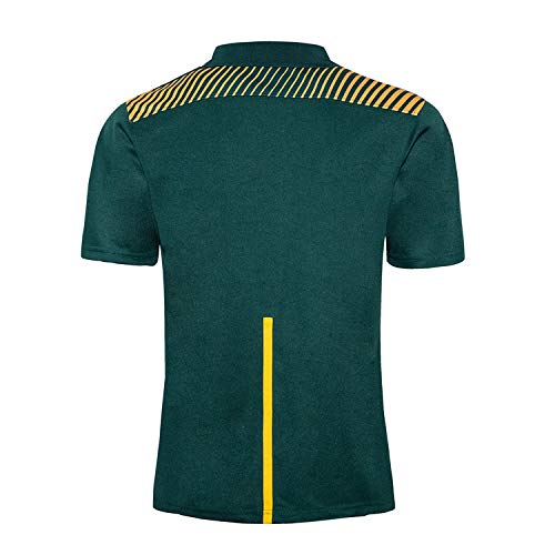 DDZY Jersey de Rugby, 2020 Sudáfrica, Deportes de Verano Transpirable Camisa Casual Camiseta de fútbol Camisa de Polo,L