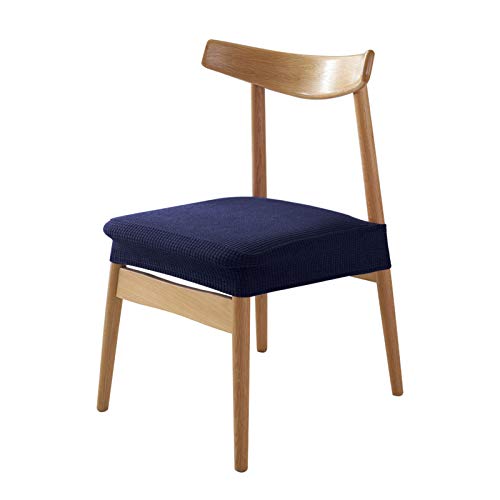 DELITLS 6 unids/set asiento sólido impermeable Jacquard Stretch Slipcovers comedor silla cubre