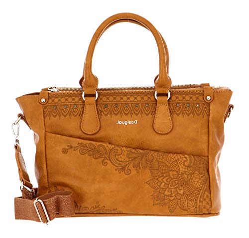 Desigual Accessories PU Hand Bag, Mano Mujer, Amarillo, U