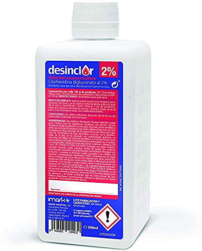 Desinclor Clorhexidina Acuosa 2% Antiseptico (500 ml)