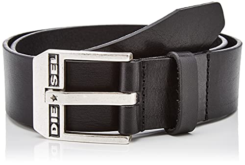 Diesel BLUESTAR, Cinturón para Hombre, Negro (Black/Argento America H5903/Pr227), 105