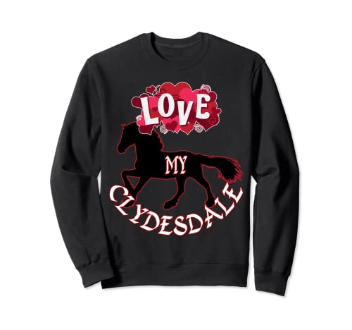 Diseño de caballo Clydesdale para los amantes de Clydesdales Sudadera