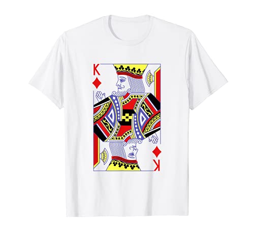 Disfraz de King Of Diamonds Royal Flush Halloween Poker Casino Camiseta