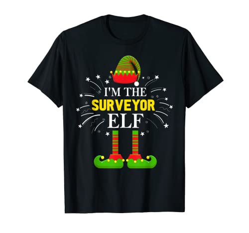 Disfraz de Navidad con grupo de elfo de la familia de los topógrafos Camiseta