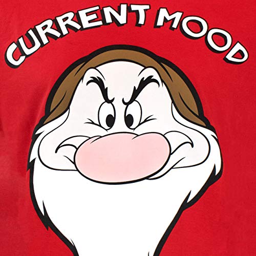 Disney Pijama para Hombre Gruñón Grumpy Rojo Size Large