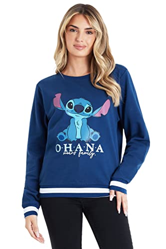 Disney Sudadera Mujer de Stitch 100% Algodón (L)