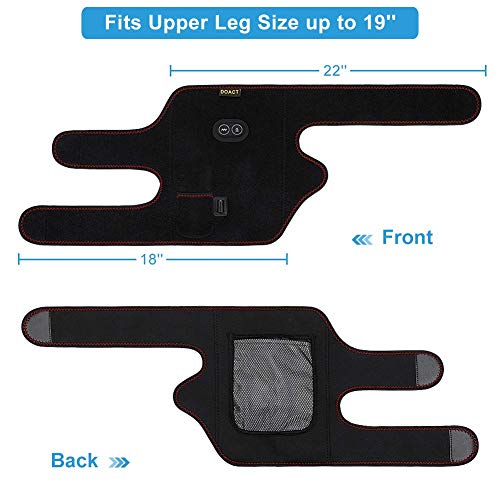 DOACT Rodillera Almohadilla Calentamiento Masaje de de Rodilla Compresión de Calor para Alivio del Dolor y Artritis en las Articulaciones Recuperación Rehabilitación Aliviar El Dolor Muscular