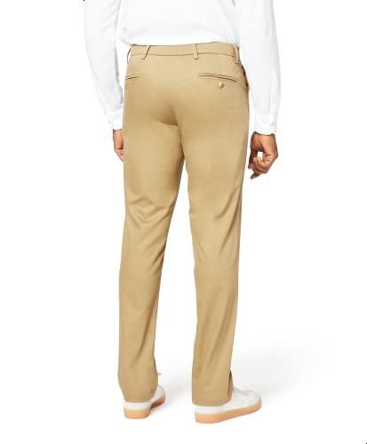 Dockers Men's Athletic Fit Signature Khaki Lux Cotton Stretch Pants, New British, 38W x 30L